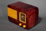 Catalin Sentinel 248NR Radio in Oxblood Red with Yellow Trim